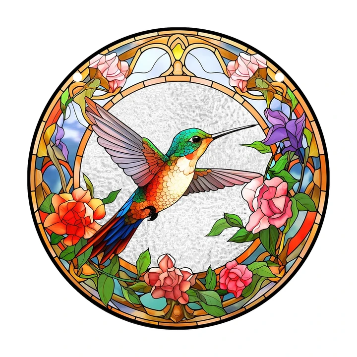 Stunning Birds Window Hangings – Hummingbird Suncatchers with Chain