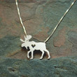 Simple Silver Color Little Moose