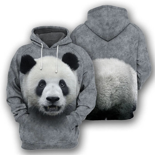 Animal 3D Printed Panda Bear Hoodie For Men Hot Sale Street Hooded Clothes