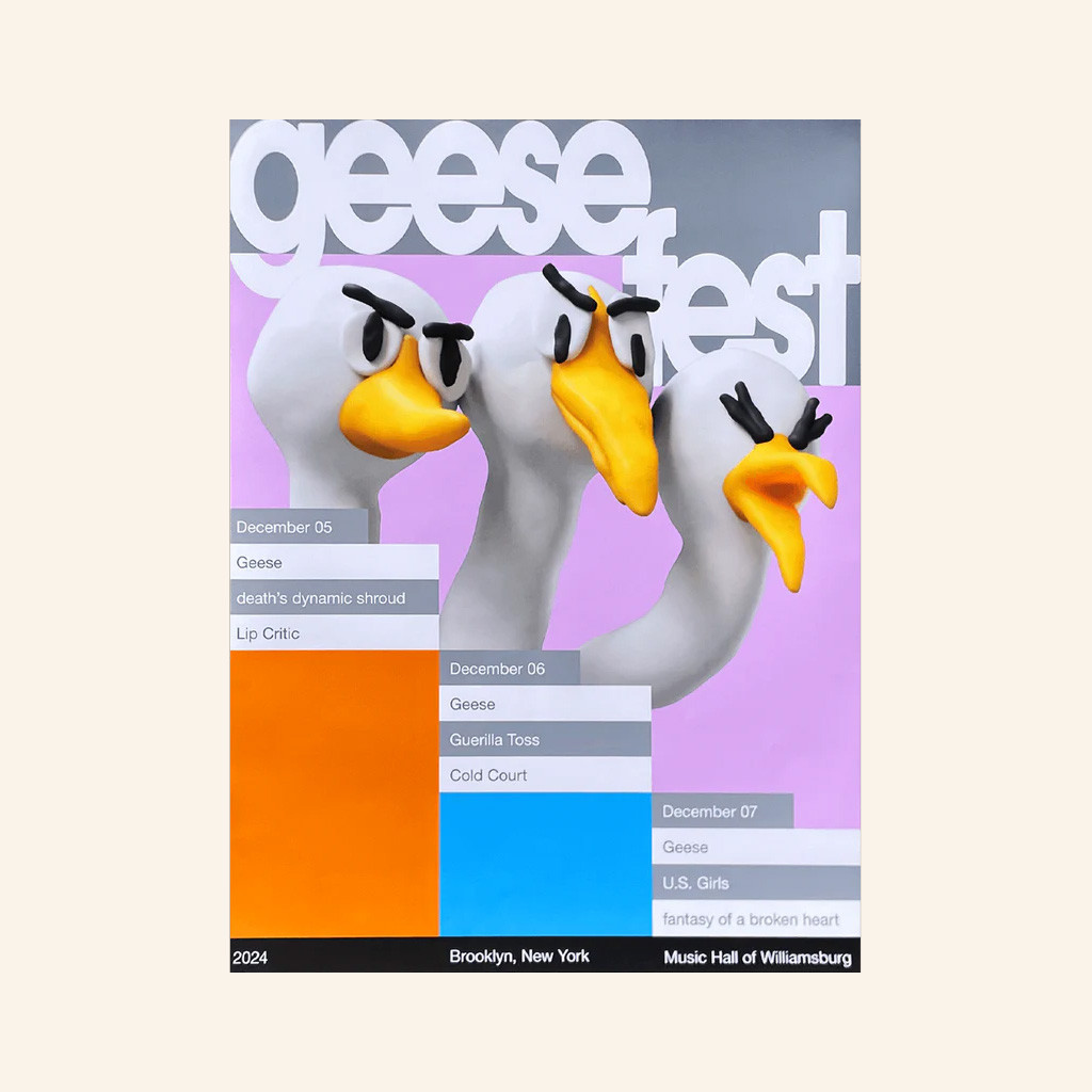Geese Merch Geese Fest 2024 Poster Wall Art Decorations Gifts For Rock ...