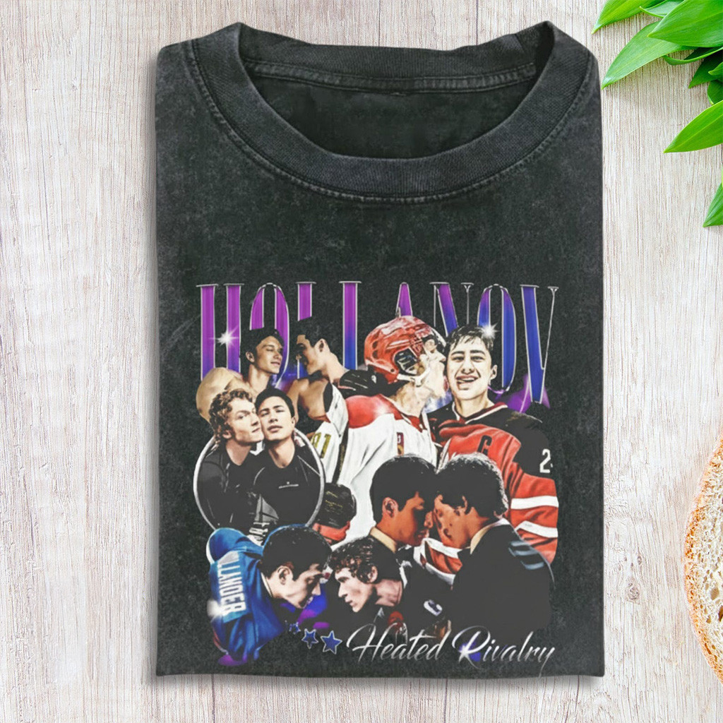 Heated Rivalry Merch Hudson Williams Connor Storrie Wash T-Shirt Heated ...