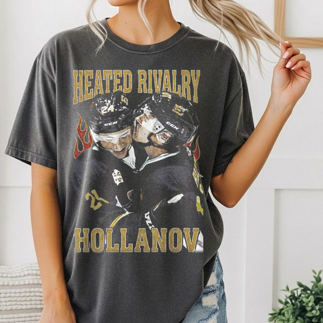 Heated Rivalry Merch Hudson Williams Connor Storrie T-Shirt Heated ...