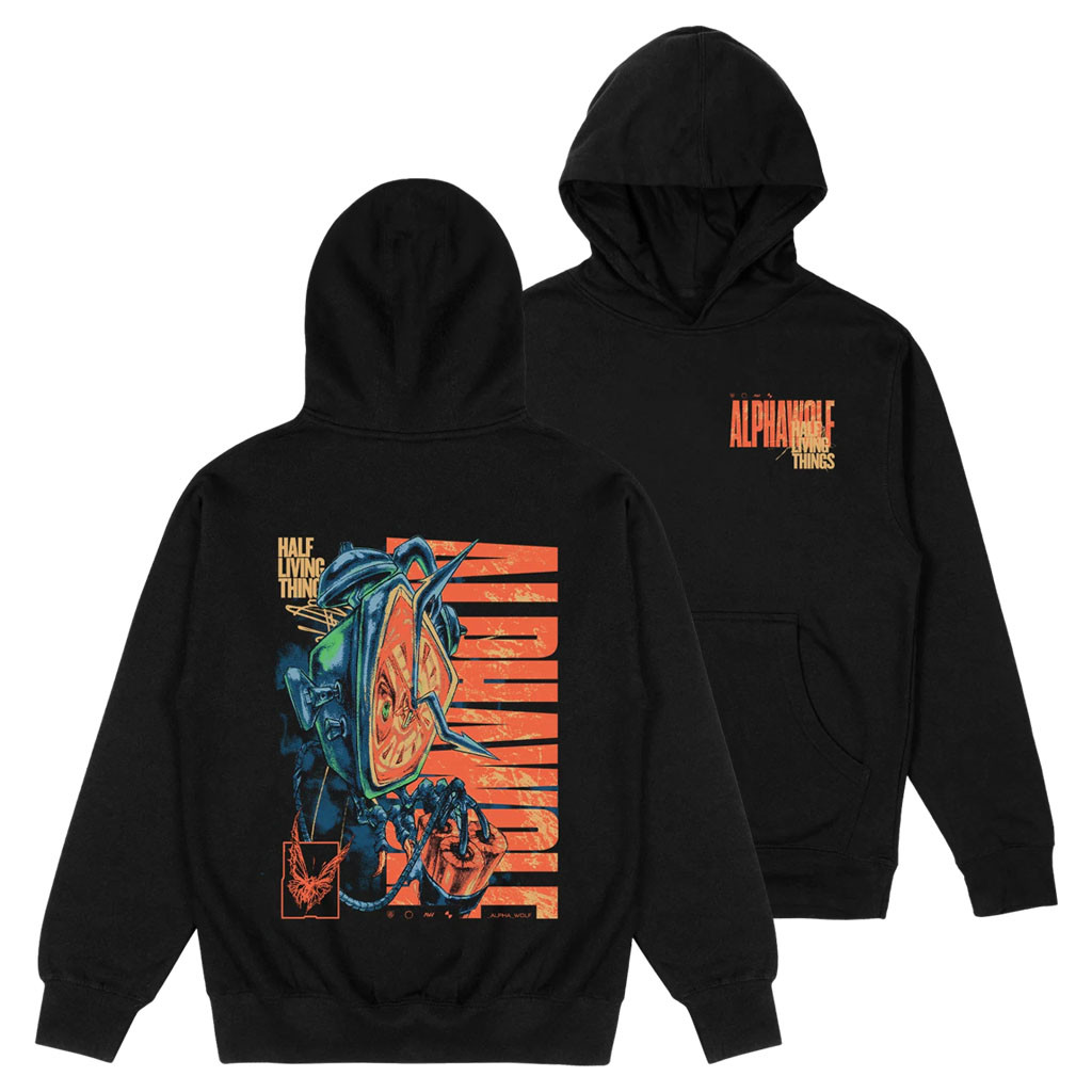 Alpha Wolf Merch 2026 Half Living Things Hoodie Black Music Related ...
