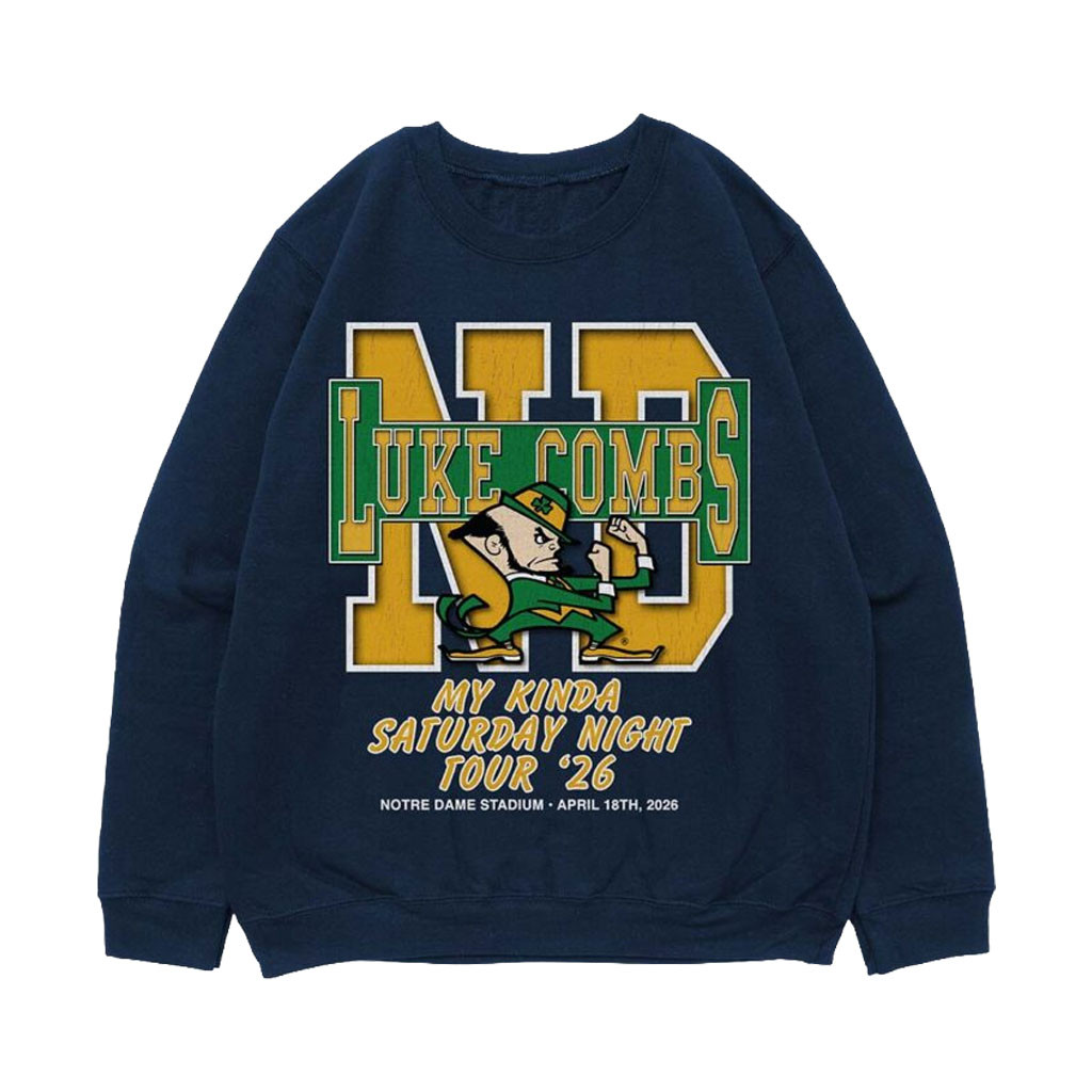 Snl Merch Luke Combs Merch 2026 Notre Dame X Luke Combs My Kinda Saturday Night ...