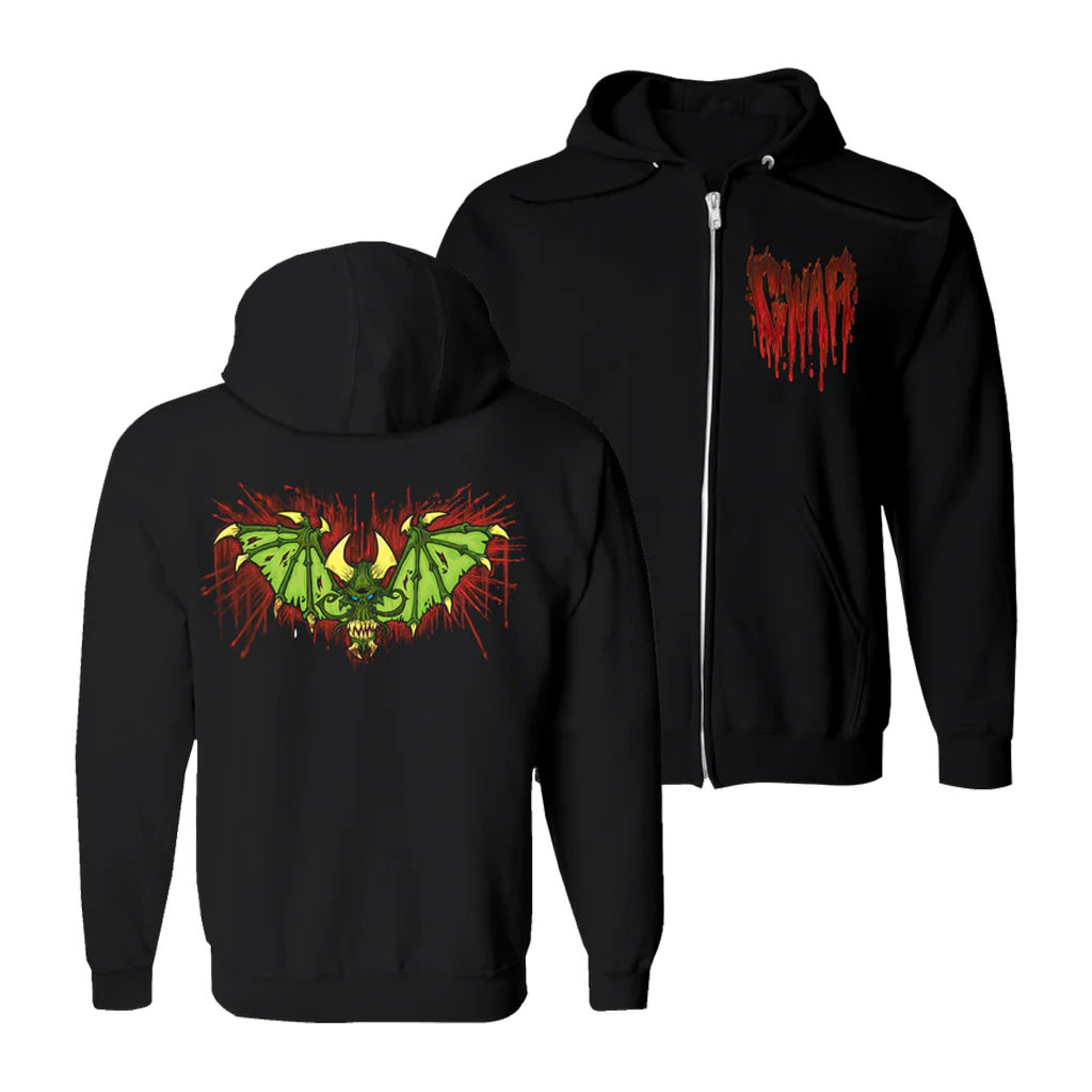 GWAR Merch 2026 Bat Zip Hoodie Gwar Band Merch Gifts Ideas For ...
