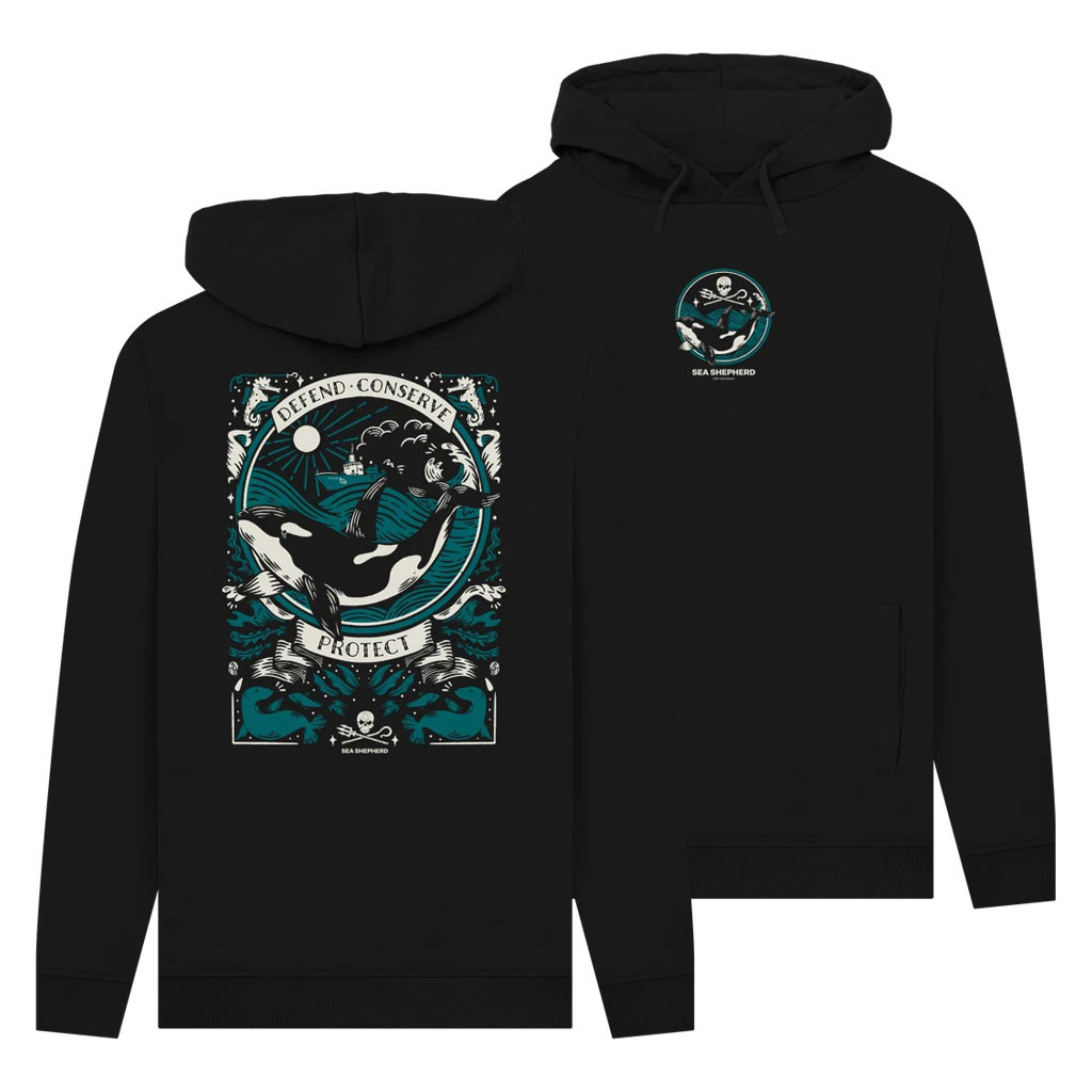 Sea Shepherd Merch 2026 Orca Hoodie Defend Conserve Protect Hoodie ...