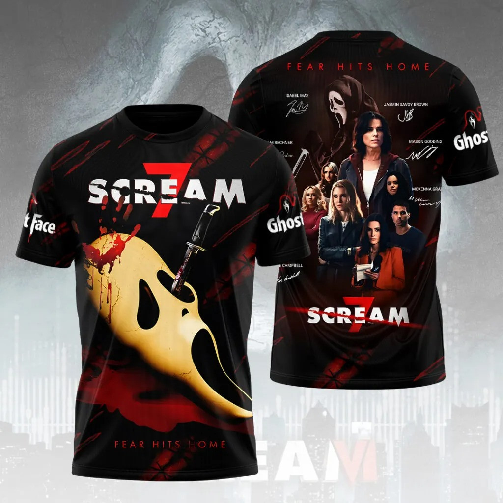 Team Scream Racing Merch Scream 7 Kill Tour Merch 2026 Scream 30Th Anniversary Shirt Fear Hits ...