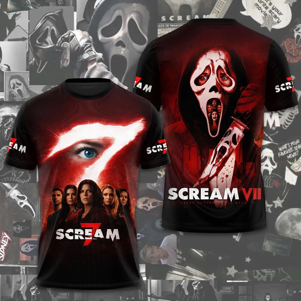Team Scream Racing Merch Scream 7 Kill Tour Merch Scream 30Th Anniversary Shirt 2026 Horror ...
