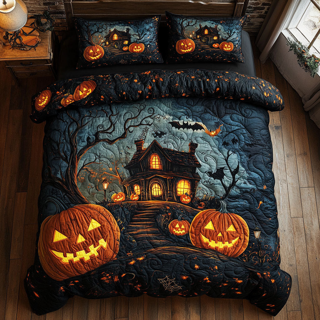 Haunted Pumpkin Manor CW1707023CL Duvet Cover Set
