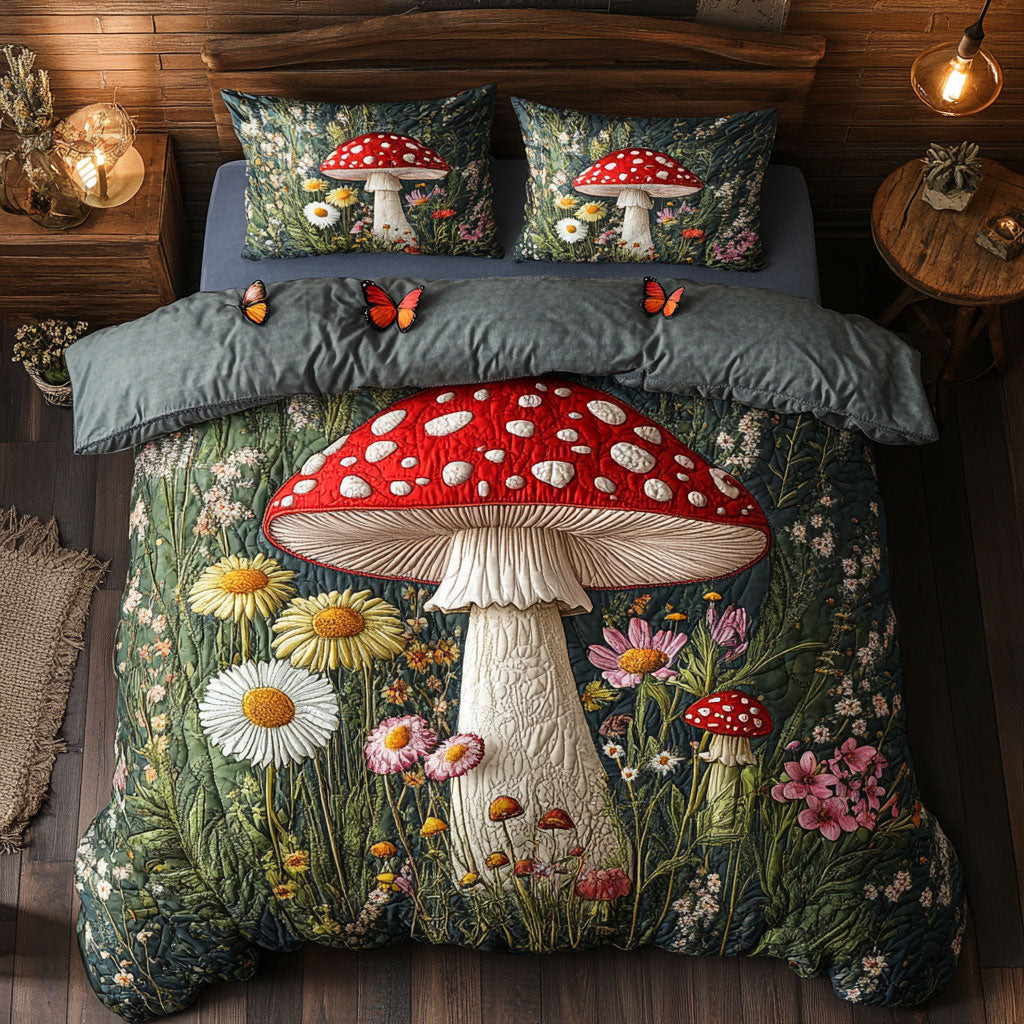 Mushroom Forest CW0707032CL Duvet Cover Set