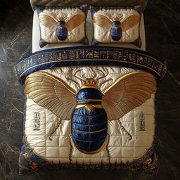 Ancient Egypt Beetle WY1807034CL Duvet Cover Set