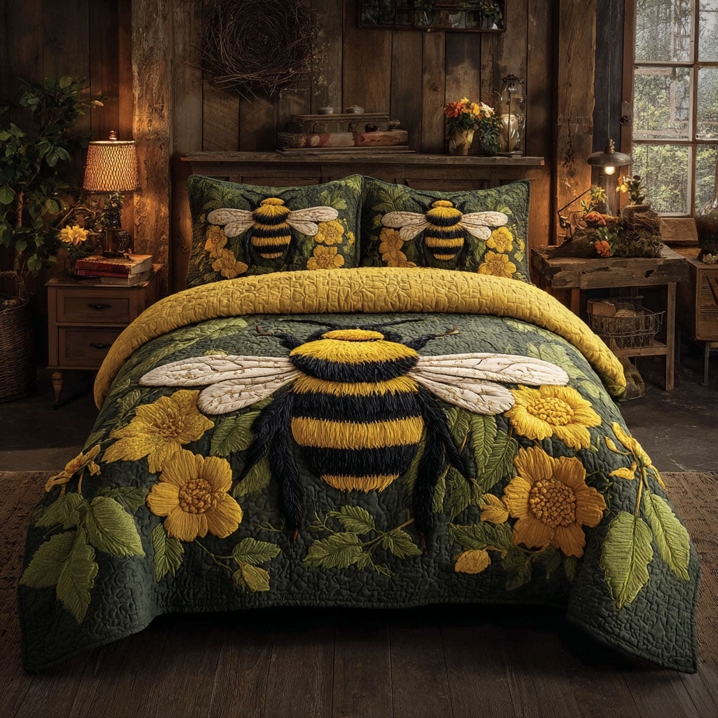 Bee Flower CW0807006CL Duvet Cover Set
