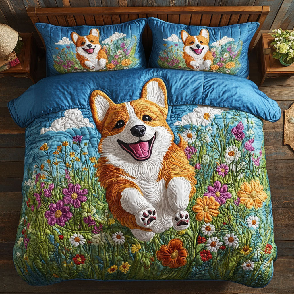 Corgi Smile CW0407018CL Duvet Cover Set