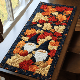 Cozy Gnome Quilted Table Runner NCU0DK9546