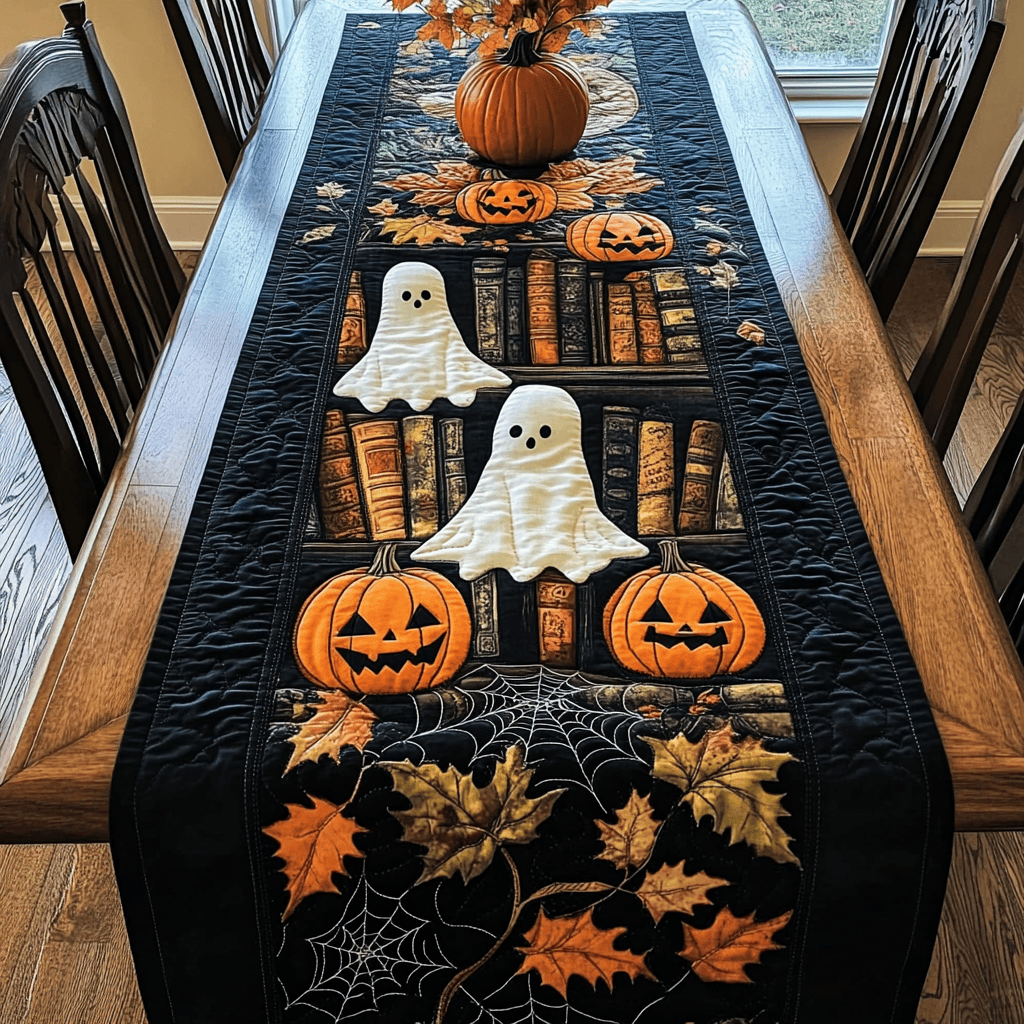 Haunted Path Quilted Table Runner NCU0DK9315