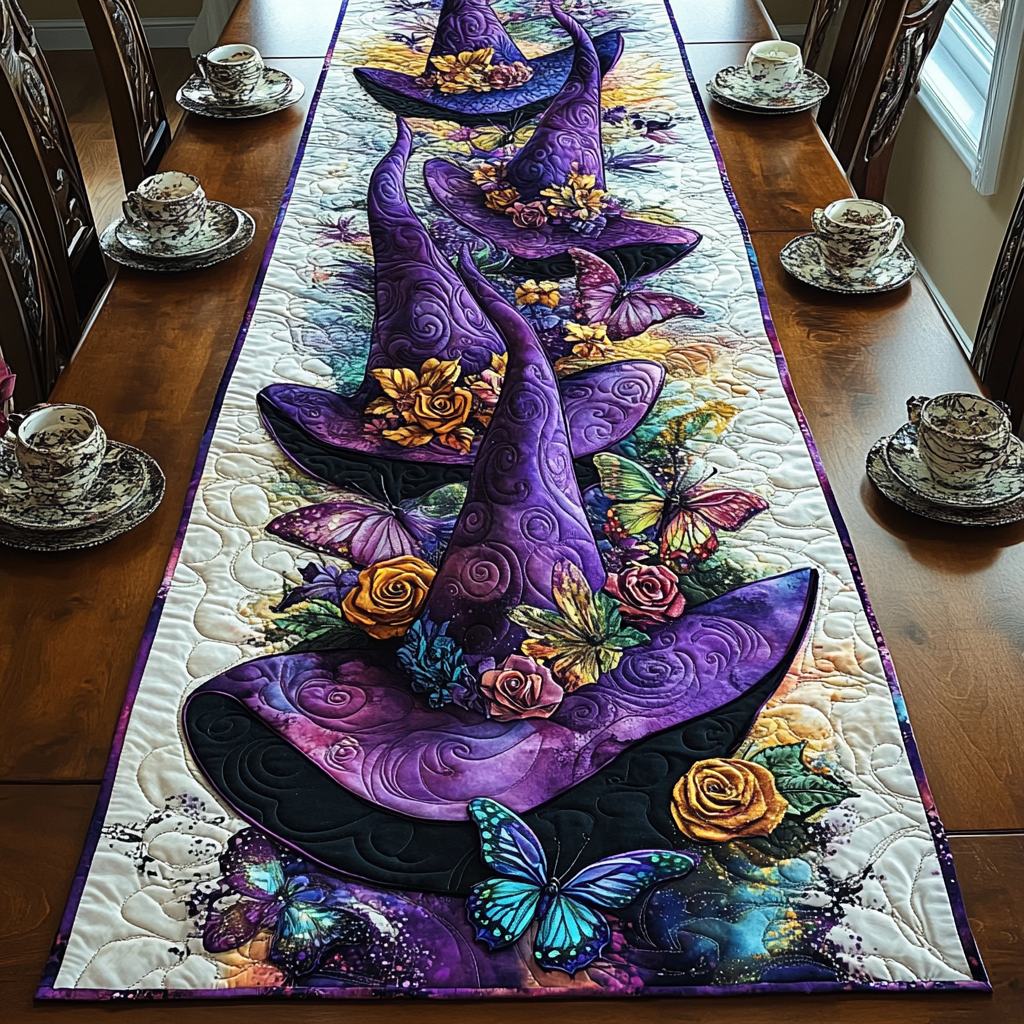 Twilight Garden Quilted Table Runner NCU0DK9552