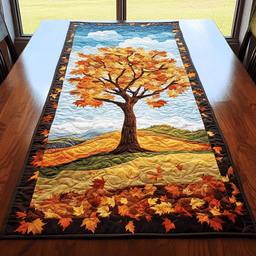 Maple Horizon Quilted Table Runner NCU0DK9461
