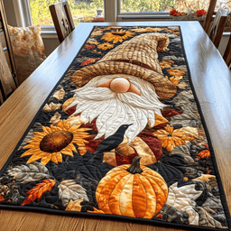 Garden Gnome Quilted Table Runner NCU0DK9547