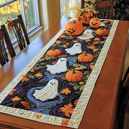 Spooky Harvest Quilted Table Runner NCU0DK9318
