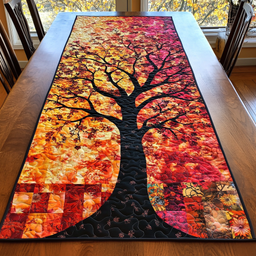 Autumn Field Quilted Table Runner NCU0DK9459