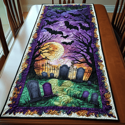Twilight Flock Quilted Table Runner NCU0DK9348