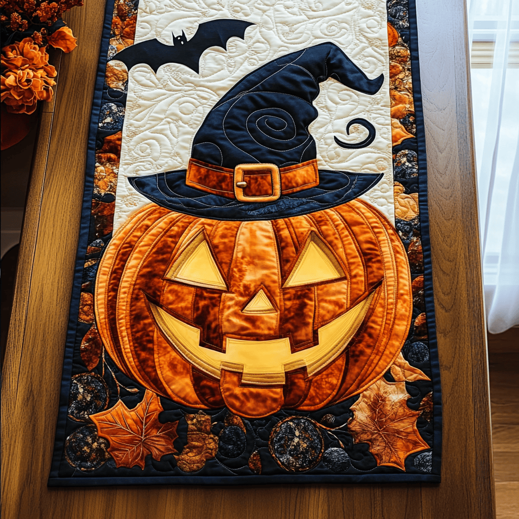 Pumpkin Magic Quilted Table Runner NCU0DK9280