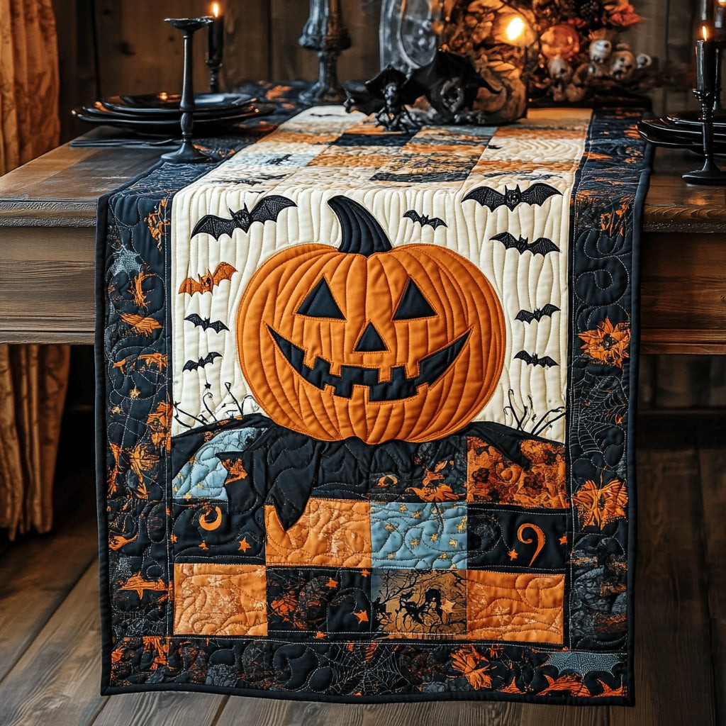 Spooky Smile Quilted Table Runner NCU0DV7167
