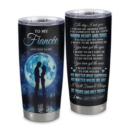 Personalized To My Fiancée Tumbler The Day I Met You Future Wife Birthday Gifts Romantic Valentines For Her Gift