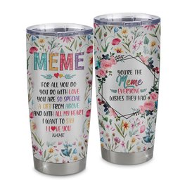 Personalized Meme From Granddaughter Grandson Grandchildren Stainless Steel Tumbler Cup You Are So Special I Love You Meme Mothers Day Birthday Gift
