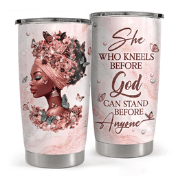 Black Woman Stainless Steel Insulated Tumbler Melanin Black Women Gifts For Her