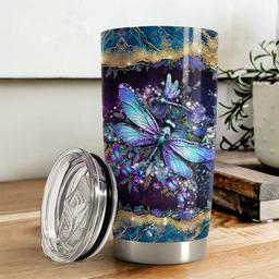 Dragonfly Tumbler Stainless Steel Insulated Cup Dragonfly Mother's Day Gifts