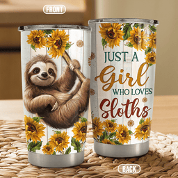 Sloth Tumbler Stainless Steel Insulated Cup Awesome Mother's Day Gifts For Mom