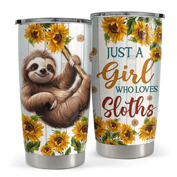 Sloth Tumbler Stainless Steel Insulated Cup Awesome Mother's Day Gifts For Mom
