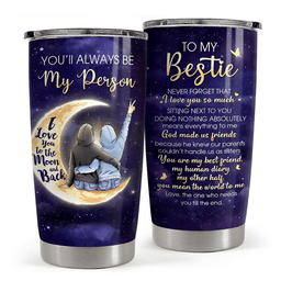 Best Friend Tumbler Stainless Steel Insulated Cup irthday Gift For Female Friend