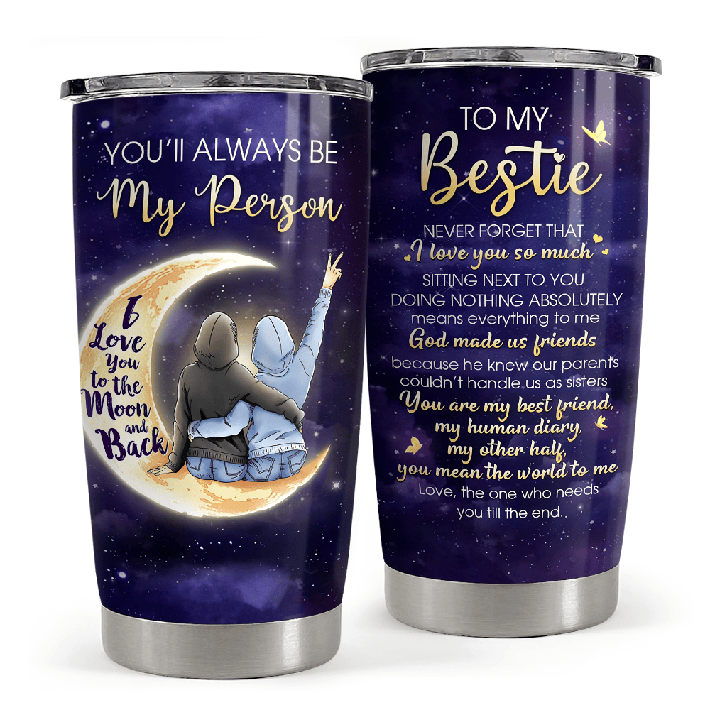 Best Friend Tumbler Stainless Steel Insulated Cup irthday Gift For Female Friend