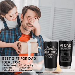 Daddy The Man The Myth The Legend Tumbler with Lid Fathers Day Gift From Daughter