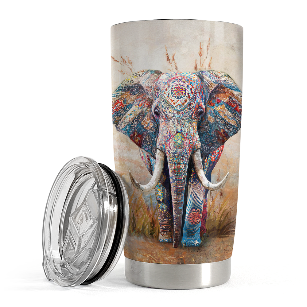 Elephant Tumbler Stainless Steel Insulated Cup Cute Mothers Day Gifts