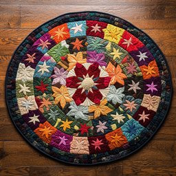 Patchwork Radiance CP0805021CL Quilted Round Mat