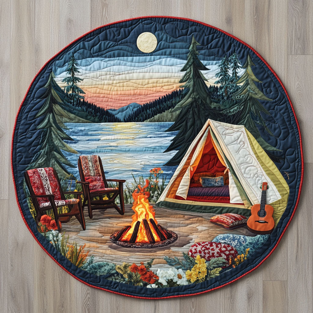 Camping WJ2304040CL Quilted Round Mat
