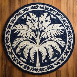 Island Hawaiian WN0805040CL Quilted Round Mat