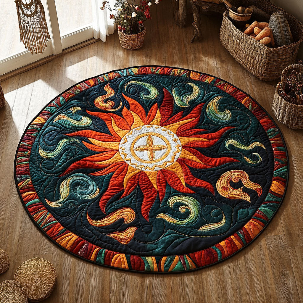Sun Wave WY0605011CL Quilted Round Mat