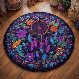 Dream Keeper WY0505045CL Quilted Round Mat