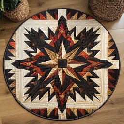 Native Star WJ2204026CL Quilted Round Mat