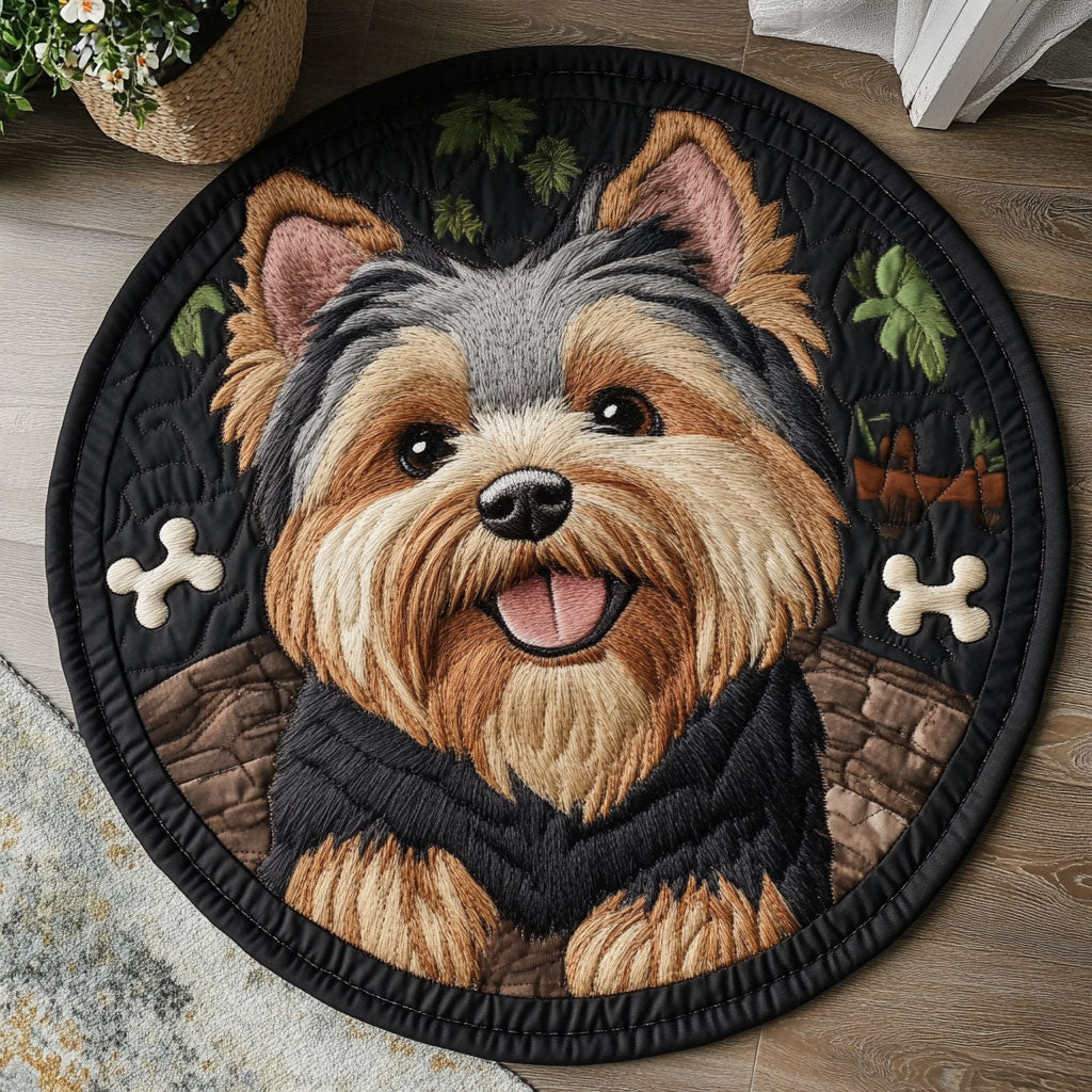 Furry Joy CP0705007CL Quilted Round Mat