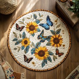 Sun Fly WY0805026CL Quilted Round Mat