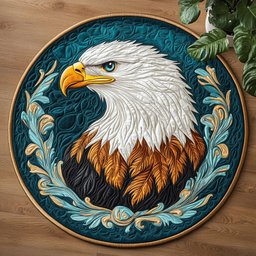 Eagle’s Wisdom CM0805036CL Quilted Round Mat