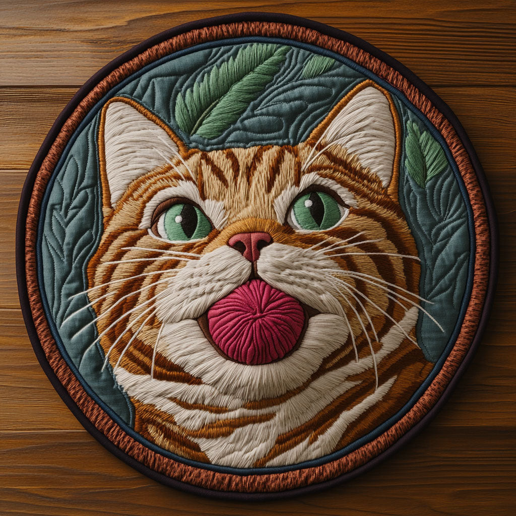 Playing Woolen CP0505012CL Quilt Round Mat