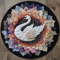 Royal Blossoms CP0705005CL Quilted Round Mat