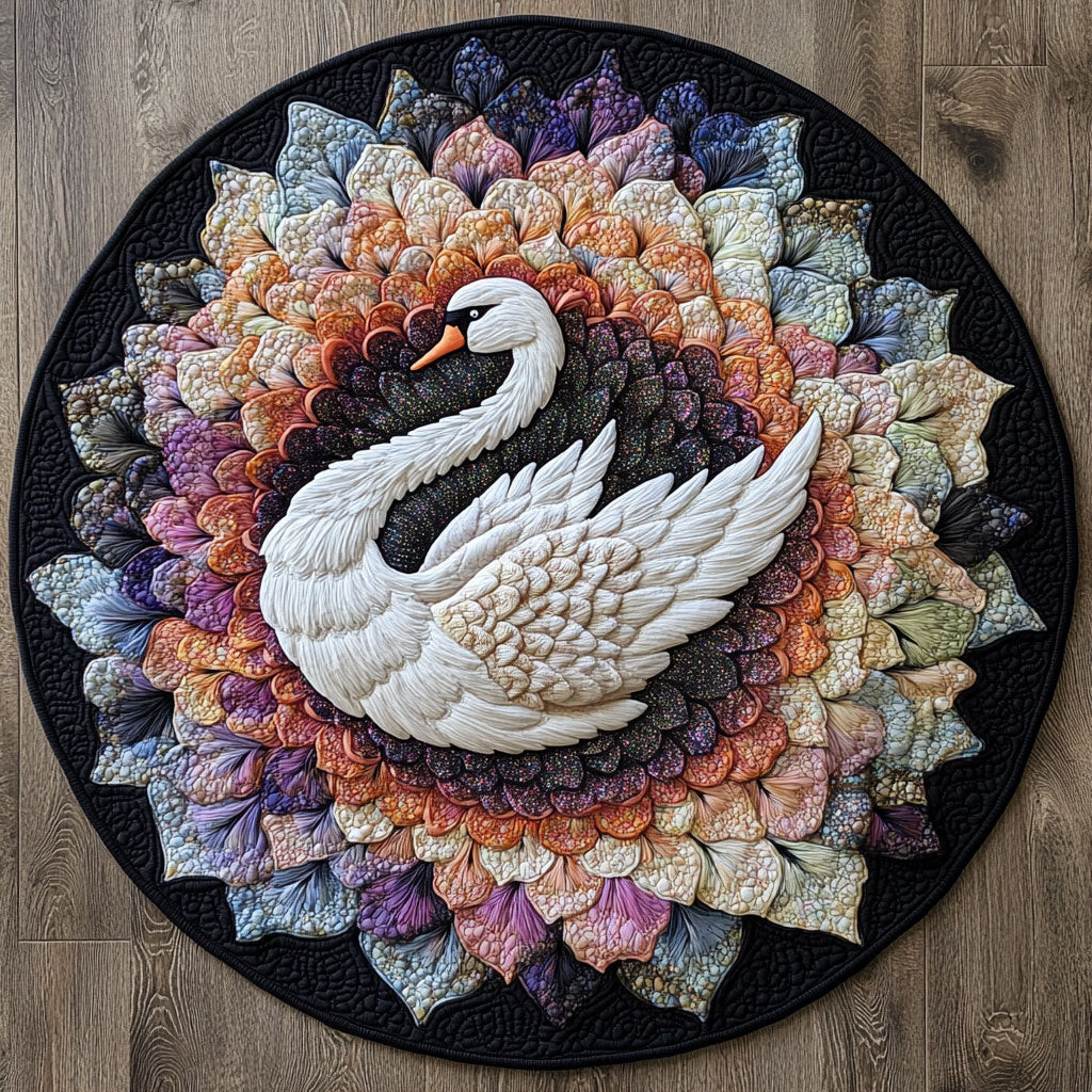 Royal Blossoms CP0705005CL Quilted Round Mat