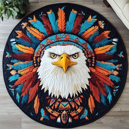 Eagle Spirit WX0605016CL Quilted Round Mat